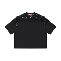 Lace Panel V-Neck