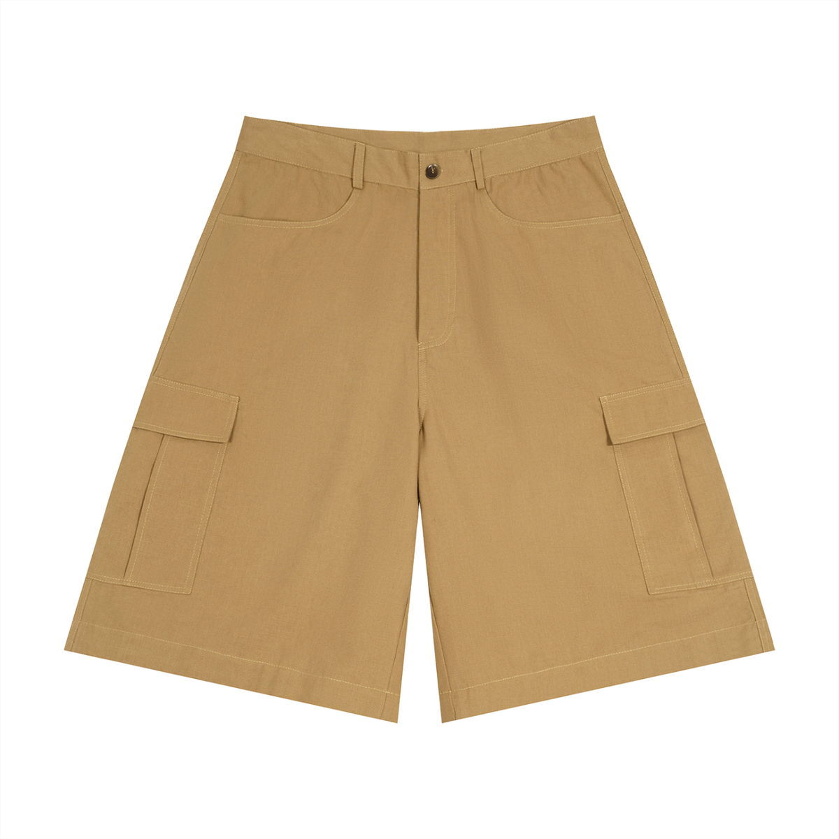 UTILITY CARGO SHORTS — BROWN