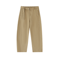 Belted Barrel Chinos