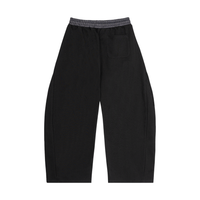 Plaid Waistband Barrel Sweatpants