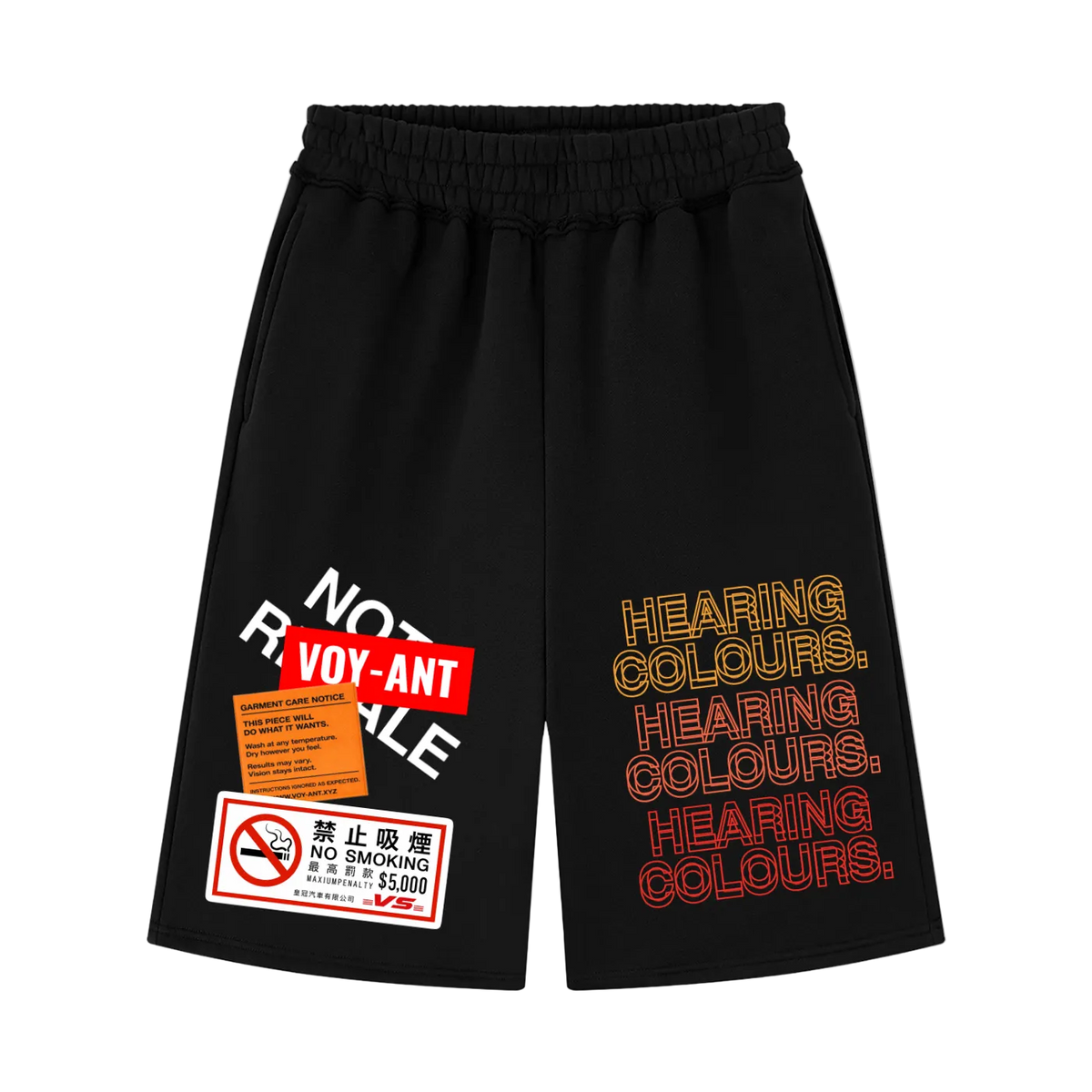 Unisex Raw Edge Fleece Shorts