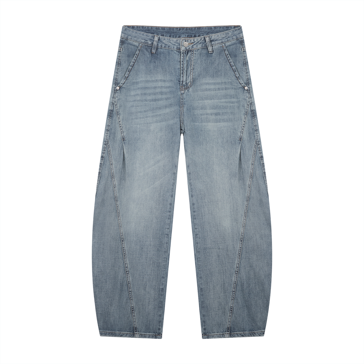 VS Barrel Leg Jeans — Vintage Wash