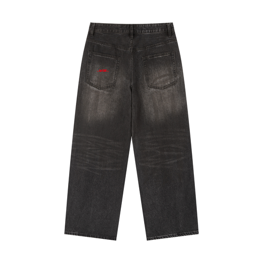 Vintage Wash Heavyweight Denim Jeans