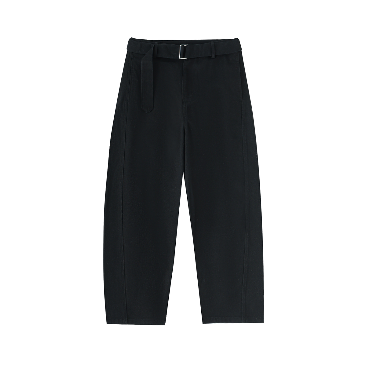Belted Barrel Chinos