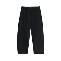 Belted Barrel Chinos