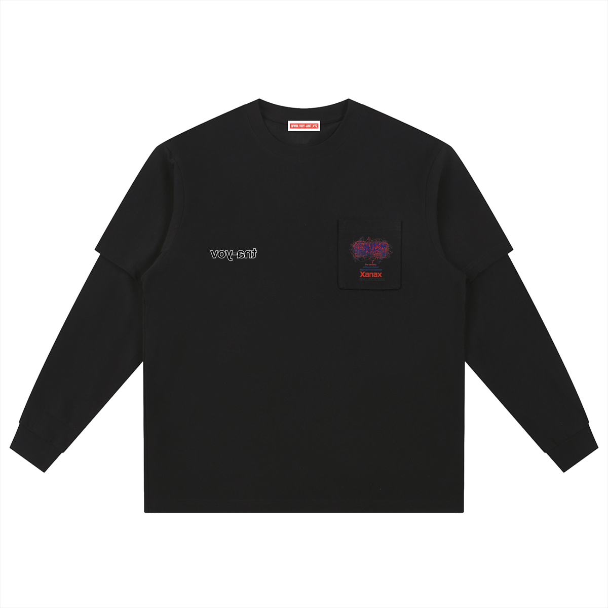 Layered Long Sleeve Oversized Tee