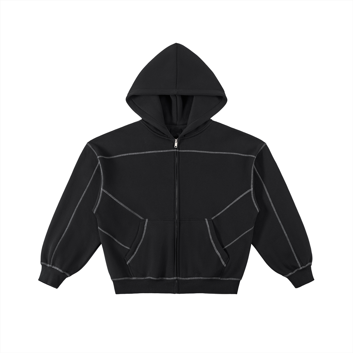 CONTRAST HOODIE ZIP