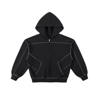 CONTRAST HOODIE ZIP