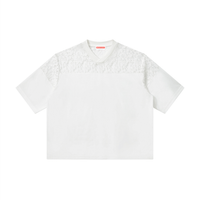 Lace Panel V-Neck